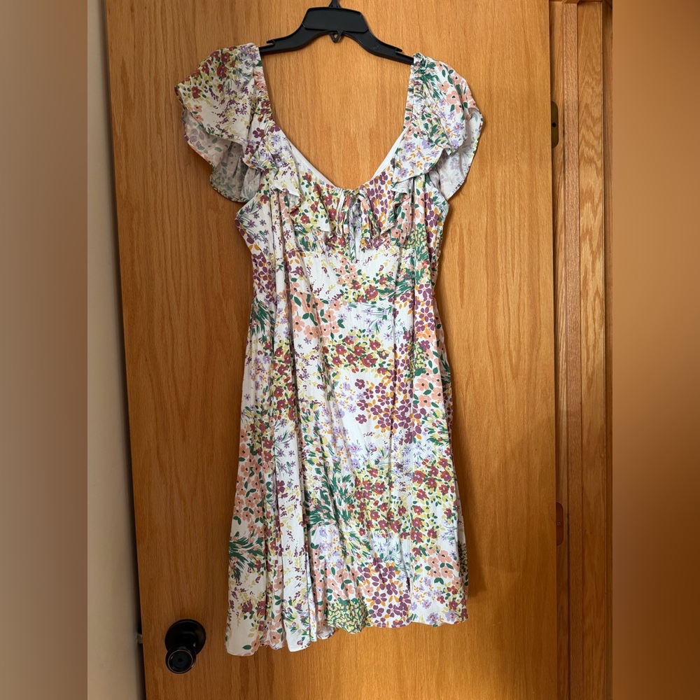 Maurices Multicolor Floral Midi Dress